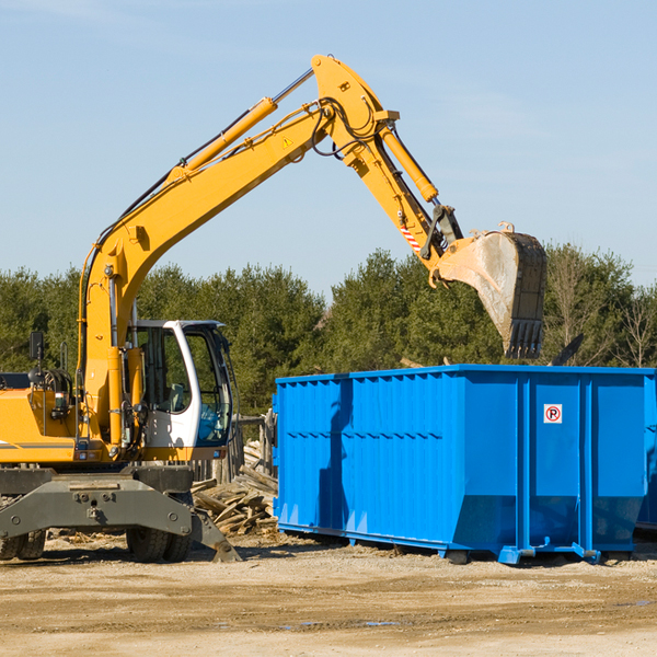 are there any restrictions on where a residential dumpster can be placed in Vale OR